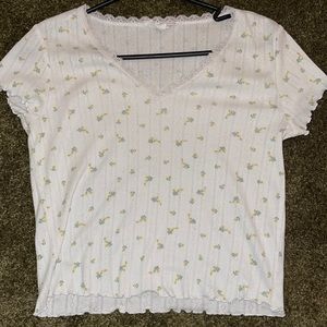 Flower floral pattern shirt